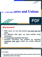 C Structures and Unions
