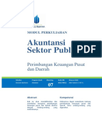 Akuntansi Sektor Publik Perimbangan Keuangan Pusat dan Daerah