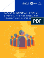 Reasons to Remain (Part 2)- Determinants of IDP Integration Into Host Communities in Iraq