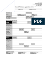 Iris Admission Form