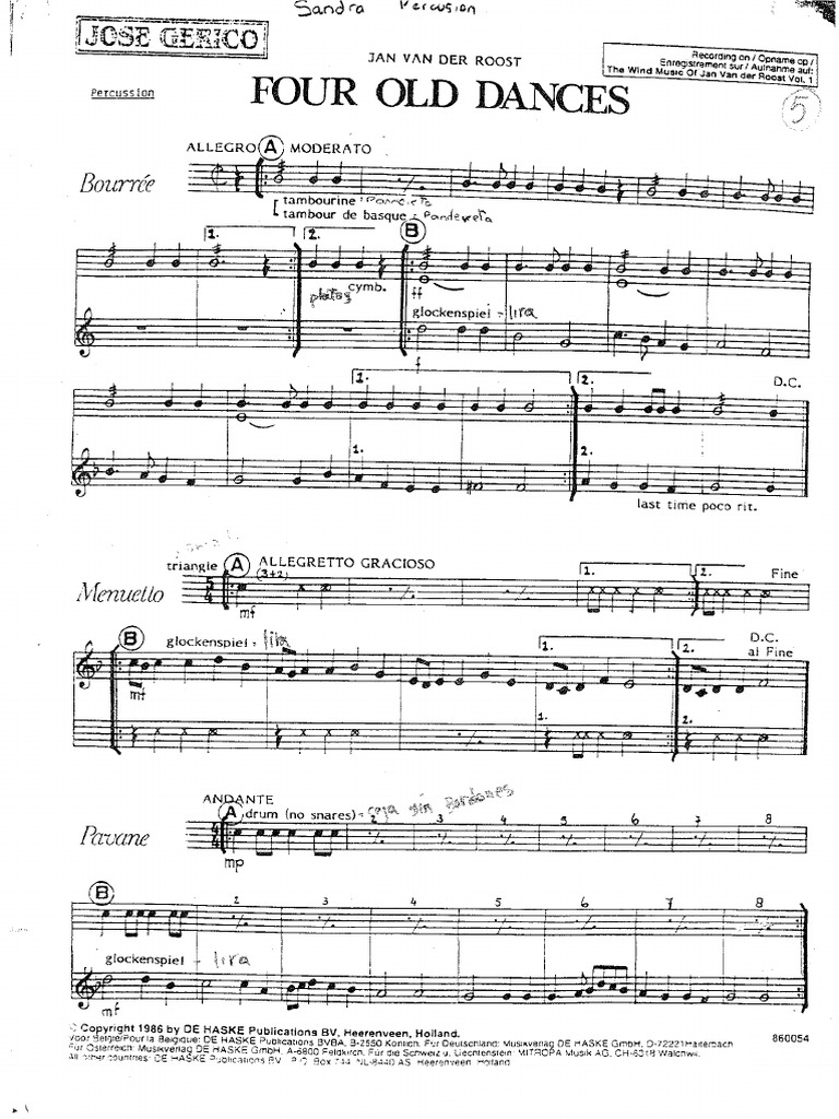 Four Old Dances | PDF
