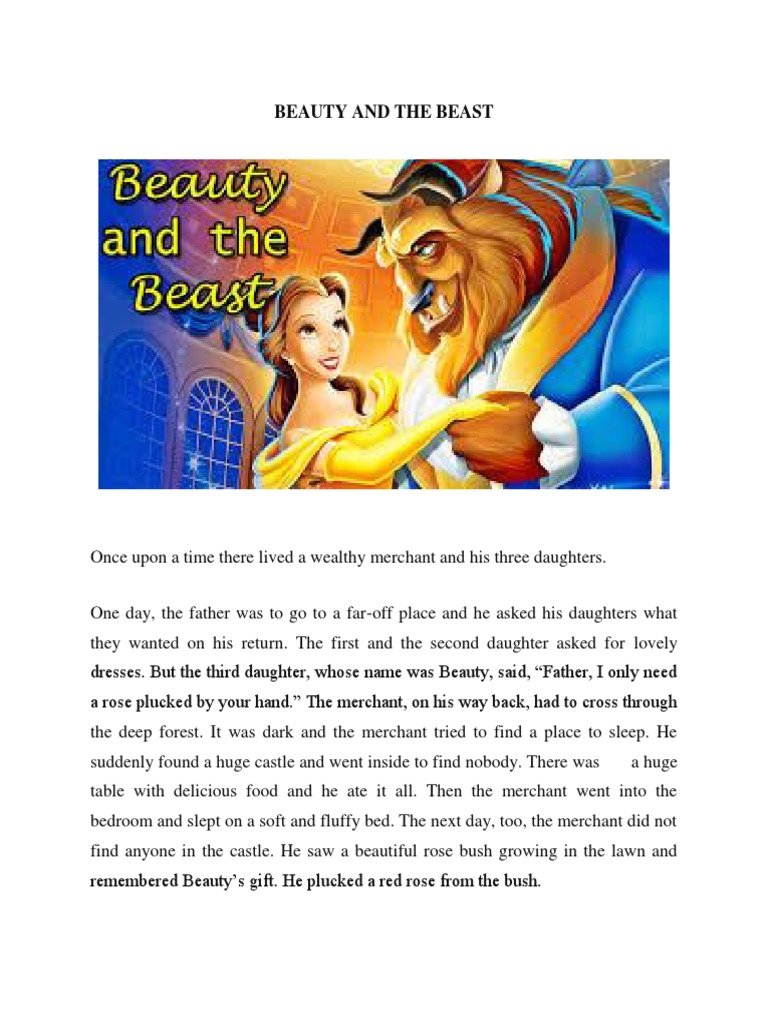 Story Of Beauty And The Beast Summary
