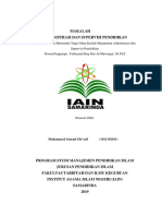 Administrasi Dan Supervisi Kepegawaian Dan Sarana Prasarana Pendidikan