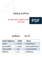 Writing Chapter 9 Part 1 Ex 6 Adding Suffixes Page 147