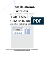 Sistem de Alarma Wireless Fortezza Pro GSM - M4D - Metal