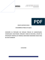 Riscos da concessão do terminal rodoviário