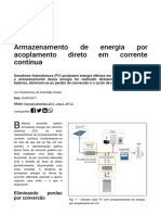 Armazenamento de energia por acoplamento direto em corrente contínua