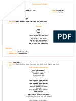 10 Weekly Planning For English - November 11th, 2019