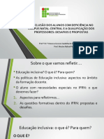 Inclusão de alunos com deficiência no IFRN