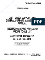 US Army Anaesthesia Apparatus Function