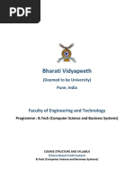 Course Structure and Syllabus For Computer Science and Business Systems