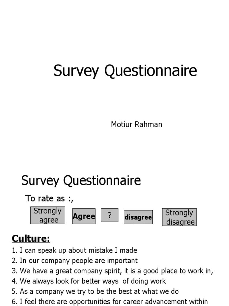 Survey Question Air | PDF | Questionnaire | Applied Psychology