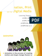 Animation, Print and Digital Media