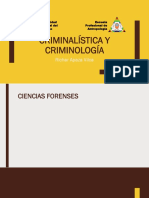 Criminalística y criminología