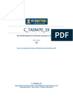 C TADM70 19 PDF Questions and Answers