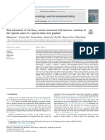 Risk Assessment of Soil Heavy Metals Associated With Land Use Variations in The Riparian Zones of A Typical Urban River Gradient