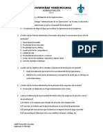 Cuestionario de Localización y Distribución de Las Organizaciones