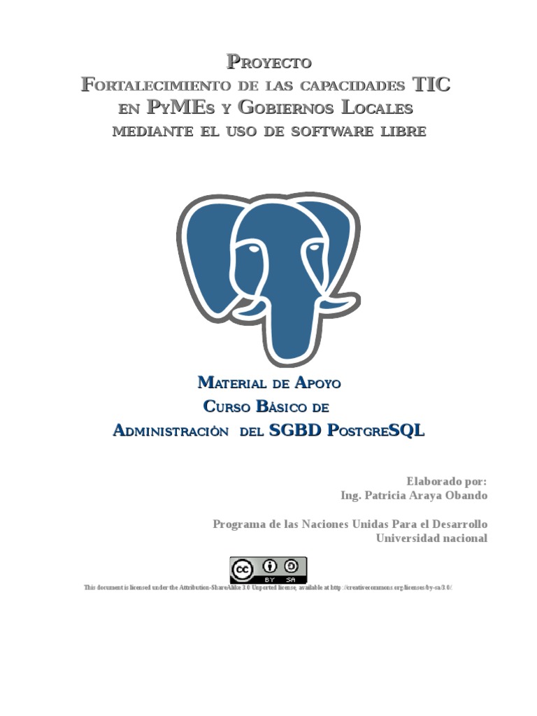 Manual Curso Basico Postgres | PDF | Postgre Sql | SQL
