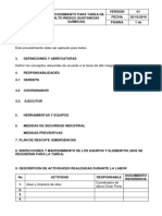 Procedimiento Trabajos de Alto Riesgo