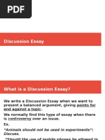 Discussion Essay