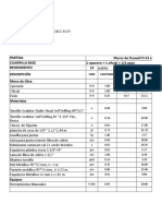 Analisis de Precios Unitarios Muros Drywall Madera