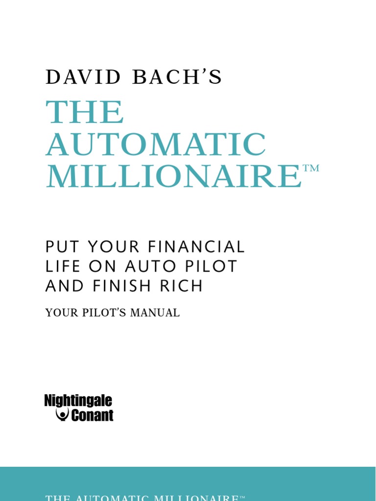 Automatic Millionaire Workbook Pdf Federal Housing Administration