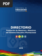 Formación de Maestras y Maestros Del Sistema Plurinacional de Bolivia
