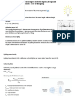 lighting design and basic formulas used for designing