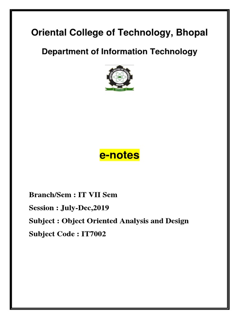 OOD Concepts in UML: A Study Guide | PDF | Object Oriented Programming ...