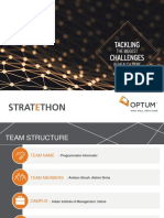 Optum Stratethon 2019 Submission Format