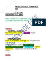 Important Points To Diagnose Scenarios of Ophthalmology