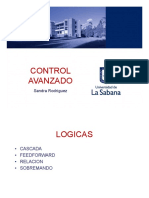 Control avanzado: lógicas, feedback, cascada, feedforward y relación