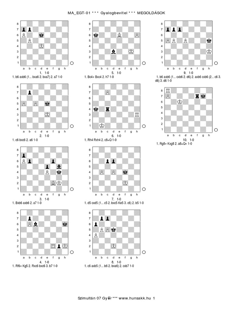 Chess Tactical Tasks | PDF | Chess | Game Theory