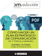 Cómo Hacer Un Plan Estratégico de Comunicación Vol. II. Públicos - Nodrm