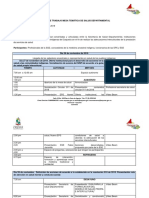 Programación Mesa Tematica de Salud