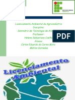 Licenciamento Ambiental Da Agroindústria