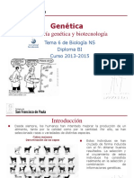 GTP_T6. Genética (4ª Parte_Ingeniería Genética y Biotecnología) 2013-15