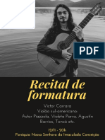 Recital de Formatura Cartaz