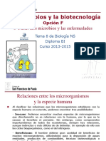 GTP_T8  Microbiología (F6 Los Microbios y Las Enfermedades) 2013-15