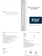 80mm Thermal Single Port User Manual PDF