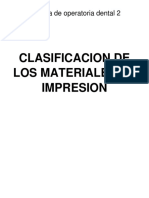 Clasificacion Materiales de Impresion