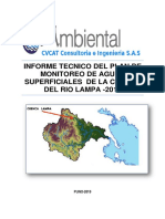 Informe de Plan de Monitoreo de Aguas Superficiales de La Cuenca Del Rio Lampa