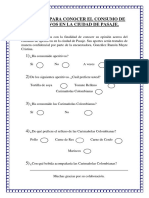 Encuesta para Conocer El Consumo de Aperitivos en La Ciudad de Pasaje