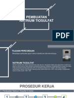 Pembuatan Natrium Tiosulfat