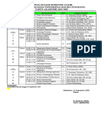 Jadwal Kuliah Ganjil 2019-2020 Oke