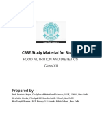 Class XII Food, Nutrition & Dietrics Code - 834