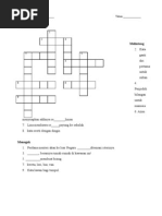 Teka Silang Kata Bulan Sains Dan Matematik