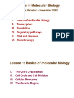 Molecular Cell Biology 1 Basics of Molecular Biology.ppt