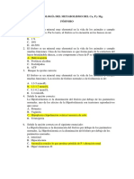 Fisiopatología Del Metabolismo Del CA, P y Mg. Cuestionario