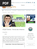 Citação Indireta - Técnica das 5 Palavras - Guia da Monografia.pdf